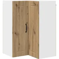 vidaXL Wandhoekkast LUCCA Artisanaal eiken 57 x 57 x 80 cm