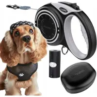 DOGNESS Automatische Hondensnoer 4m (M) tot 20kg met Poepzakhouder