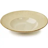Basic Nature Diep pastabord 30 cm beige keramiek