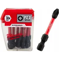 Milwaukee SHOCKWAVE PZ2 Bits 50mm - Set van 10