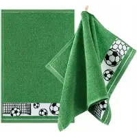 Zwoltex Handdoek Badstof Egyptisch Katoen Groen 400g 50x70cm