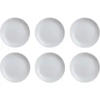 Luminarc 6x Diwali Diepe Borden Grijs 20 cm - Gehard Glas