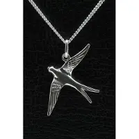 MOOYE ® - Collectie Zilveren Zwaluw ketting hanger