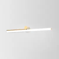 Marset Design wandlamp Ambrosia A 90, dimbaar, messing / goud, Woon-/ Eetkamer, Aluminium, Design, Wandlamp design