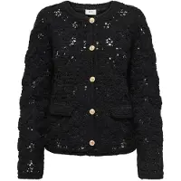 JDY Gebreid vest 'JDYEmile' zwart