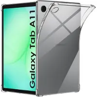 Phonillico Hoesje voor Samsung Galaxy Tab A11 - backcover Shockproof siliconen Transparant