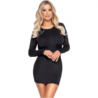 Cottelli - minijurk met open rug - zwart