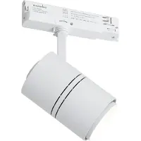 QAZQA Moderne railspot wit voor 3-fase rail incl. LED - 3-Phase Ruler