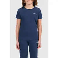 Ballin T-shirt blauw Jongens Katoen Ronde hals Logo - maat 140