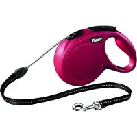 Flexi rollijn classic cord rood M 8 mtr