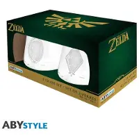 Abystyle - Gaming Drinkglas - Zelda & Link - Set van 2 - voor Geen - transparant - Maat Standard