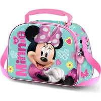 KARACTERMANIA - Disney - Miney Mouse - 3D Thermische Lunchtas met Trolley bevestiging - Snack - Pink