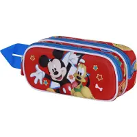 KARACTERMANIA - Disney - Mickey Mouse - Star- 3D Pennenzak - Potloden Etui met Dubbele Rits - Pennenetui