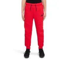 Nike Sportswear Tech Fleece Joggingbroek Kids Rood Zwart