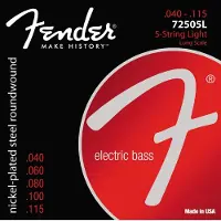 Fender SUPER 7250 Nickel-PLATED ROUNDWOUND LONG SCALE 5C 40-115