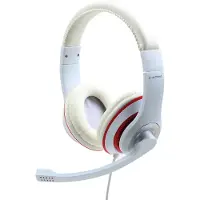 Gembird stereo headset met microfoon wit