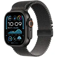 Apple Watch Ultra 2 GPs + Cellular 49mm Black Titanium Milanese Loop Large Smartwatch