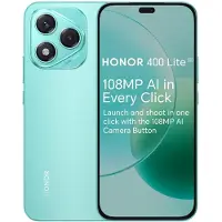 Honor 400 Lite Smartphone 5 G Dual SIM NFC, 256 GB/8 GB RAM, Simlock-vrije Android Telefoon zonder Abonnement (108MP AI-camera, 6,7-inch Display, 5230 mAh, Android 15) Mars Green