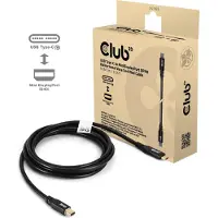 Club 3D USB‑C naar Mini DisplayPort DP40 bidirectionele VESA-gecertificeerde kabel 2 m