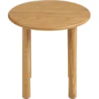 House Nordic Bijzettafel Jena - Rond Naturel Hout - Ø40x40cm
