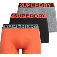Superdry Boxershorts grijs gemêleerd / mandarijn / zwart