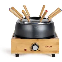 Livoo Elektrische Fondue Set, Fondue Set, Bruin