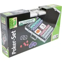 Vedes Pokerset in aluminium koffer, 300 fiches (Duits, Nederlands, Italiaans, Engels, Frans)