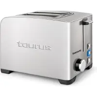 Taurus MyToast II Legend, voor 2 boterhammen, roestvrij staal, roestvrij staal, knoppen, draaibaar, 850 W
