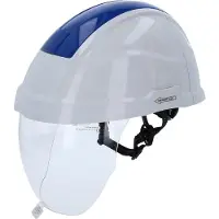 Ks Tools Veiligheidshelm met gezichtsbescherming, blauw