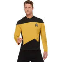 Smiffys - Star Trek - The Next Generation Operations Uniform Kostuum - XL - Geel