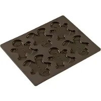 Lurch †“ Flexiform-Bakvorm †“ voor 6 peperkoeken mannetjes - Silicone - Anti-kleef †“ 24x30cm