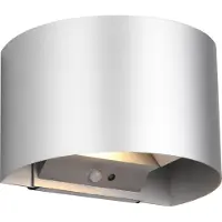 Reality Oplaadbare wandlamp met beweging & schemersensor | Talent | Rond | 3000K | IP44 | Titaan | Lighting