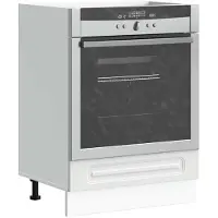vidaXL Ovenkast Kalmar bewerkt hout wit