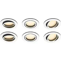 Philips Hue Milliskin Spot Encastré White Ambiance - Rond - Blanc - Lot de 6
