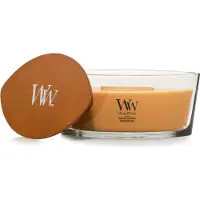 Woodwick golden bourbon ellipse candle