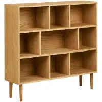 House Nordic Boekenkast Oshawa - Naturel Hout - 112x105x30cm