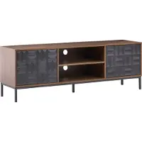 Beliani CARAQUET - TV-meubel - Donkerbruin - MDF