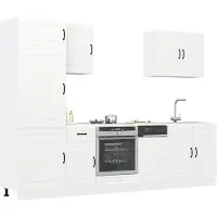 vidaXL 7-delig keukenkastenset Kalmar, wit, houtvezel