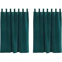 vidaXL Verduisterende gordijnen 2 st Donkergroen 140 x 140 cm Fluweel
