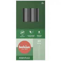 Bolsius - Dinerkaarsen - 170/20 - 8 stuks per verpakking - Stormy Grey