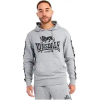 Lonsdale Sweatshirt 'Scousburgh' grijs gemêleerd / zwart