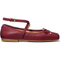 Michael Kors Collette Wrap Ballet Shoe In Red Maat: 39 | Ballerina's Outlet | Dames | Rood
