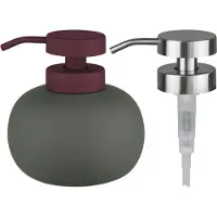Mette Ditmer Lotus play zeepdispenser laag, incl. 2 pompkoppen Dark olive