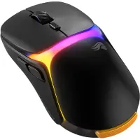 Glorious Gaming - draadloze gamingmuis Model O3 - Uitwisselbaar InfinitePlay-batterijsysteem, 8k polling, 130M click optische schakelaars, licht gewicht van 66 g, 30K DPI optische sensor, RGB - Zwart