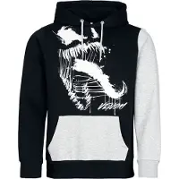 Spider-man - Marvel Trui met capuchon - Venom - Tongue - S tot XXL - voor Mannen - zwart-grijs - Maat S
