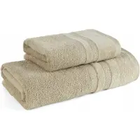 Eurofirany Luxe Katoenen Badhanddoeken Set - 2 Stuks - 500 GSM