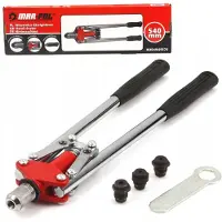 Mar-pol Handmatige klinknageltang 420 mm, 2,4-4,8 mm, met 3 extra doppen