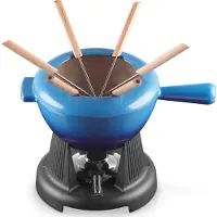 Le Creuset gietijzeren fondueset - 2 liter - azure