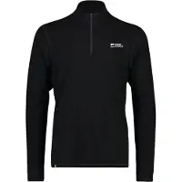 Mons Royale Cascade Merino Base Layer 1/4 Zip, thermoshirt, heren, zwart