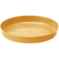 Lamela Onderschotel 112mm Mosterdgeel - Rond Kunststof